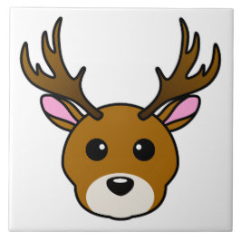 Cute Cartoon Deer Tegeltje