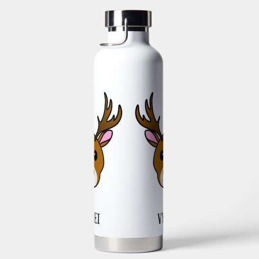 Cute Cartoon Deer Waterfles (Rechts)