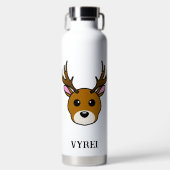 Cute Cartoon Deer Waterfles (Voorkant)
