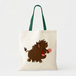 Cute Cartoon die Wild Boar Bag beaming Tote Bag