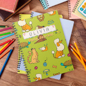 Cute Cartoon Dieren Met Naam Dagboek Notitieboek