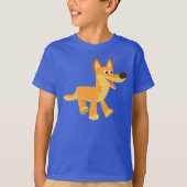 Cute Cartoon Dingo Children T-Shirt (Voorkant)