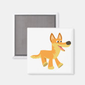 Cute Cartoon Dingo Magneet (Voorkant / Achterkant)