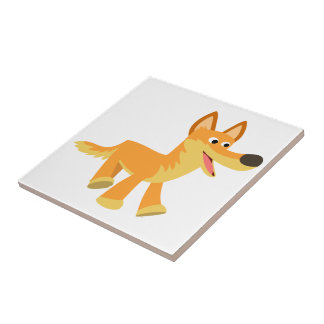 Cute Cartoon Dingo Tegeltje