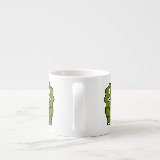 Cute Cartoon Dinosaur Espresso Kop (Achterkant)