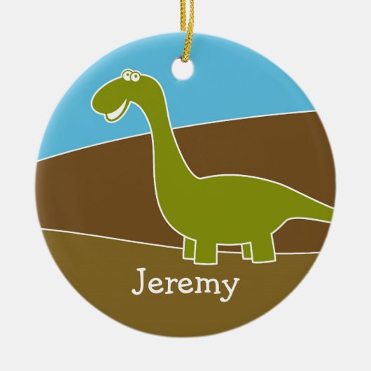 Cute Cartoon Dinosaur Ornament (Voorkant)