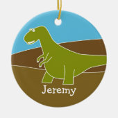 Cute Cartoon Dinosaur Ornament (Voorkant)