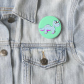Cute Cartoon Dinosaur Ronde Button 5,7 Cm (In situ)