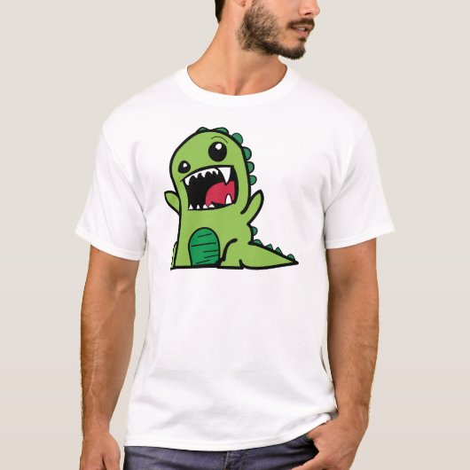 Cute cartoon dinosaur t-shirt (Voorkant)