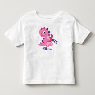 Cute Cartoon Dinosaurs 3rd Birthday Girl Kinder Shirts