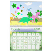 Cute Cartoon Dinosaurs Agenda voor kinderen Kalender (Mar 2027)
