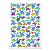 Cute Cartoon Dinosaurs Foto Afdruk (Voorkant)