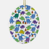 Cute Cartoon Dinosaurs Keramisch Ornament (Rechts)