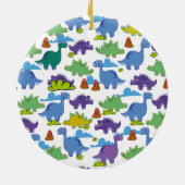 Cute Cartoon Dinosaurs Keramisch Ornament (Achterkant)