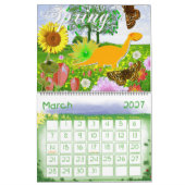 Cute Cartoon Dinosaurs Kinder agenda Kalender (Mar 2027)