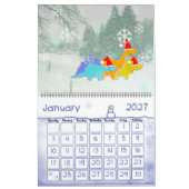 Cute Cartoon Dinosaurs Kinder agenda Kalender (Jan 2027)