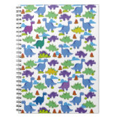 Cute Cartoon Dinosaurs Notitieboek (Voorkant)