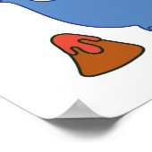 Cute Cartoon Dinosaurs Poster (Hoek)