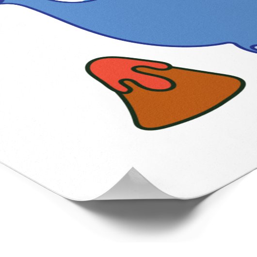 Cute Cartoon Dinosaurs Poster (Hoek)