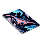 Cute cartoon dinosaurussen naadloos in schandalen notitieboek (Rechterzijde)