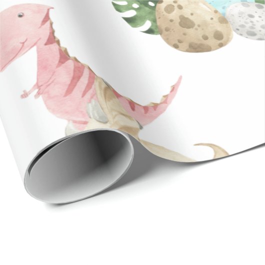 Cute cartoon dinosaurussen voor het verpakken van  cadeaupapier (Rol Hoek)