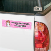 Cute Cartoon Dog Beagle Bumpersticker (Op Truck)
