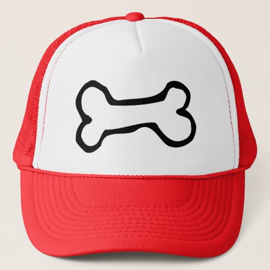 Cute Cartoon Dog Bone Trucker Pet (Voorkant)