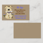 Cute Cartoon Dog Groomer Visitekaartje (Voorkant / Achterkant)