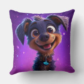 Cute Cartoon Dog Kussen (Achterkant)