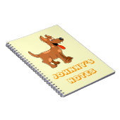 Cute Cartoon Dog notebook Notitieboek (Rechterzijde)