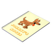 Cute Cartoon Dog notebook Notitieboek (Linkerzijde)