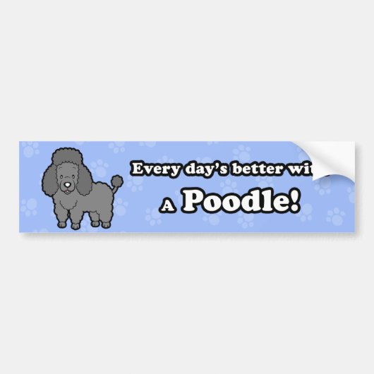 Cute Cartoon Dog Podle Bumpersticker (Voorkant)