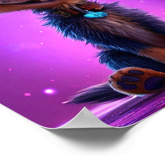 Cute Cartoon Dog Poster (Hoek)