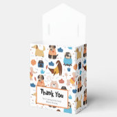 Cute Cartoon Dog Theme Birthday Party Bedankdoosjes (Geopend)
