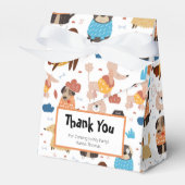Cute Cartoon Dog Theme Birthday Party Bedankdoosjes (Voorkant Zijde)