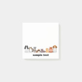 cute cartoon dogs and cats post it post-it® notes (Voorkant)