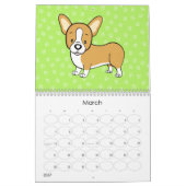 Cute Cartoon Dogs Calendar Kalender (Mar 2027)