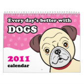 Cute Cartoon Dogs Calendar Kalender (Hoes)
