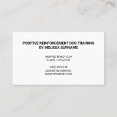 Cute Cartoon Dogs Illustratie - Dog Trainer Visitekaartje (Achterkant)