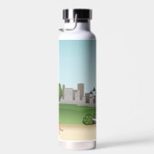 Cute Cartoon Dogs in a Park - Dog Walking Services Waterfles (Rechts)