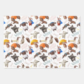 Cute Cartoon Dogs Inpakpapier Vel (Voorkant 3)