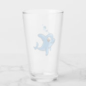 Cute Cartoon Dolphin Glas (Achterkant)