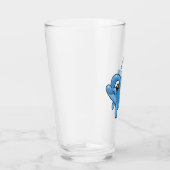 Cute Cartoon Dolphin Glas (Rechts)