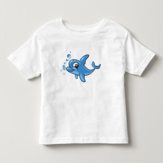 Cute Cartoon Dolphin Kinder Shirts (Voorkant)