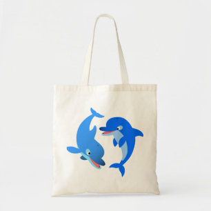 Cute Cartoon Dolphins Bag Tote Bag