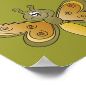 Cute Cartoon Dragonfly Poster (Hoek)