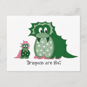 Cute Cartoon Dragons Briefkaart