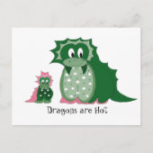 Cute Cartoon Dragons Briefkaart (Voorkant)