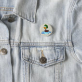 Cute Cartoon Duck Ronde Button 3,2 Cm (In situ)