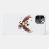 Cute Cartoon Eagle Flying – Friendly Vector Art Case-Mate iPhone Case (Achterkant (horizontaal))